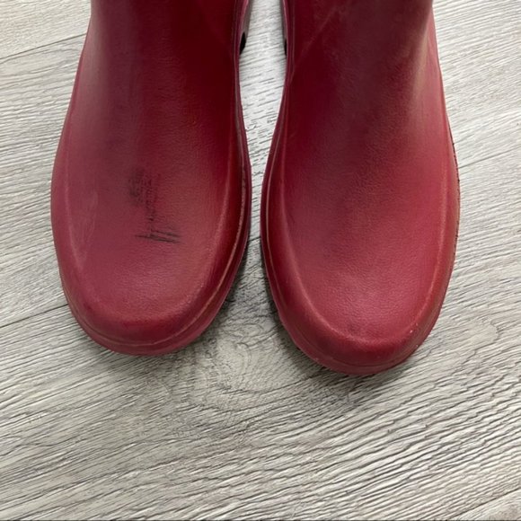 LE CHAMEAU Iris Rose Lined Rubber Boots 39 - Picture 11 of 12